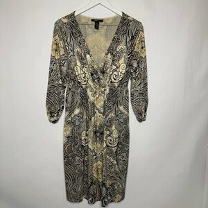 Style & Co. Printed Cross Front Women's Dress